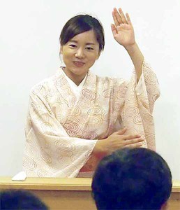 ▲一龍斎貞奈さん